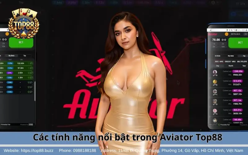 Aviator - Thử vận may cùng game cực đỉnh 3 Những tính năng nổi bật trong game Aviator tại Top88