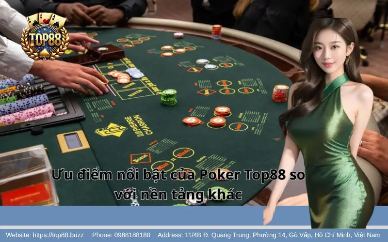 Poker - Nơi kiếm tiền siêu ngon cho bài thủ 4 Ưu điểm của Poker Top88